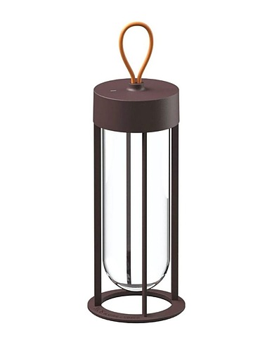 FLOS Επιτραπέζιο φωτιστικό Flos In Vitro Unplugged 2700K table lamp Κόκκινο του τούβλου Αλουμίνιο
