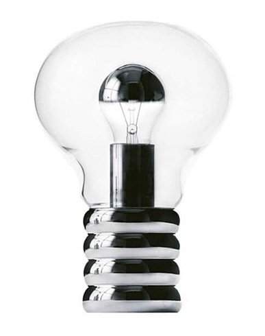 INGO MAURER Επιτραπέζιο φωτιστικό Ingo Maurer Bulb table lamp with chromated bulb Διαφανές Γυαλί