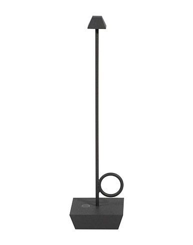 BROGGI Επιτραπέζιο φωτιστικό Broggi Bugia portable table lamp anthracite Ανθρακί μεταλλικό Αλουμίνιο