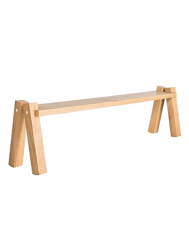 ALTO DUO Τραπέζι Four Legs 150 Μπεζ 100% Ξύλο βελανιδιάς