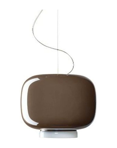 FOSCARINI Lampe à suspension Foscarini Chouchin 3 dimmable suspension lamp grey Gris Verre