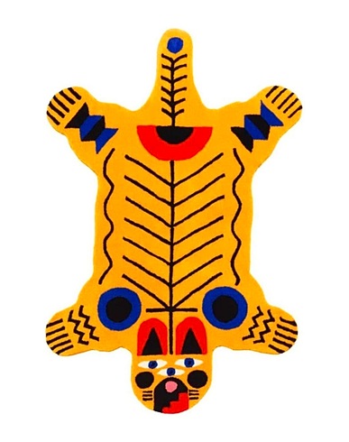 QEEBOO Χαλί Qeeboo Oggian Italian Tiger L carpet 128x200 cm. Πολύχρωμο Ακρυλικό
