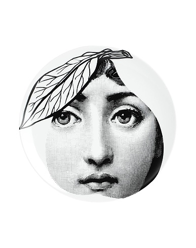 FORNASETTI Decorative plates TEMA E VARIAZIONI N.24 
 White 99% Porcelain, 1% Stainless Steel