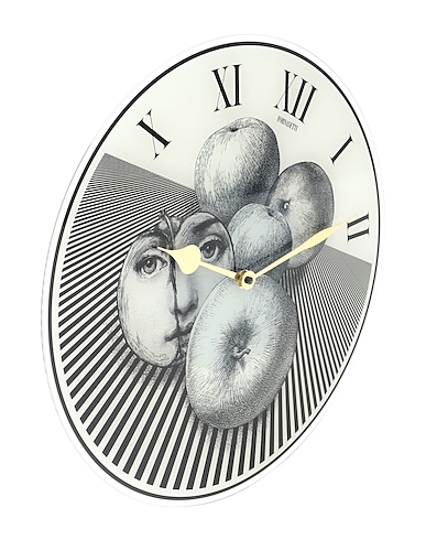 FORNASETTI Ρολόι τοίχου WALL CLOCK TEMA E VARIAZIONI N. 390
 Μαύρο 95% Γυαλί, 4% Πλαστικό, 1% Σίδερο