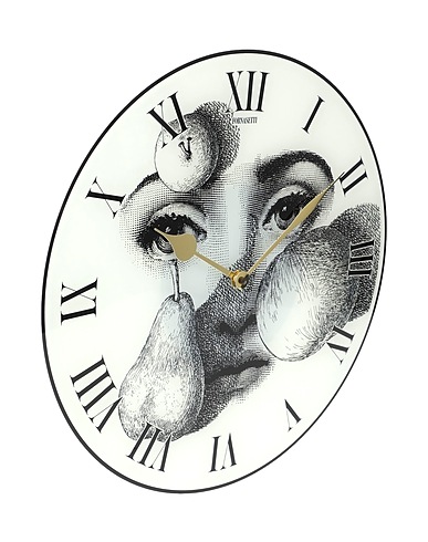 FORNASETTI Ρολόι τοίχου WALL CLOCK TEMA E VARIAZIONI N. 218
 Λευκό 95% Γυαλί, 4% Πλαστικό, 1% Σίδερο