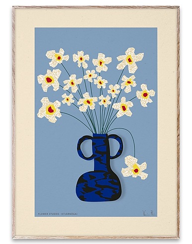PAPER COLLECTIVE Painting or print FLOWER STUDIES 04 - STJÄRNÖGA 50X70
 White 100% Paper