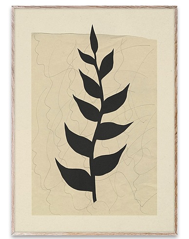 PAPER COLLECTIVE Painting or print PLANT POEM 50X70
 White 100% Paper
