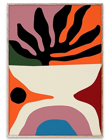 PAPER COLLECTIVE Painting or print FLORA 50X70
 White 100% Paper