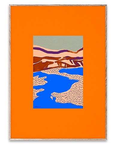 PAPER COLLECTIVE Πίνακας και αφίσα Orange Landscape - 30x40 Πολύχρωμο Χαρτί