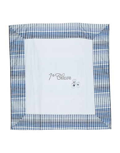 ALVIERO MARTINI 1a CLASSE Baby blanket Blue 100% Cotton, Elastane