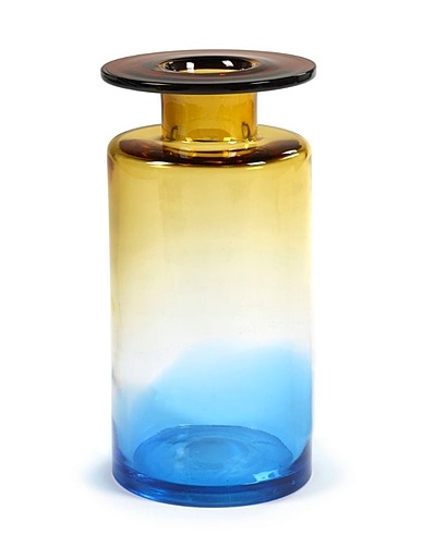 SERAX Vase Serax Wind & Fire large vase blue and amber Blue Glass