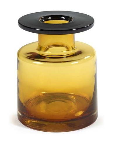 SERAX Vase Serax Wind & Fire small vase black and amber Khaki Glass
