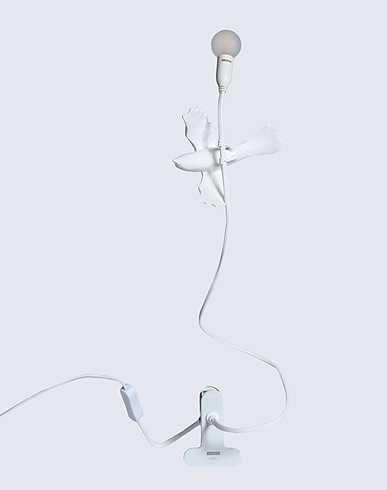 SELETTI Επιτραπέζιο φωτιστικό SPARROW LAMP WITH CLAMP -TAKING OFF
 Λευκό Ρητίνη