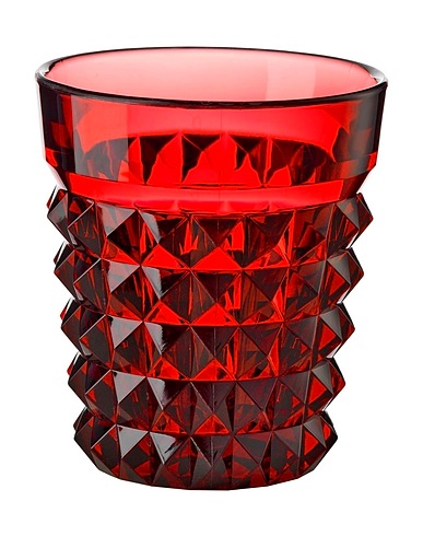 MARIO LUCA GIUSTI Glass or pitcher Mario Luca Giusti Palazzo Glass - Set 6 Red Acrylic