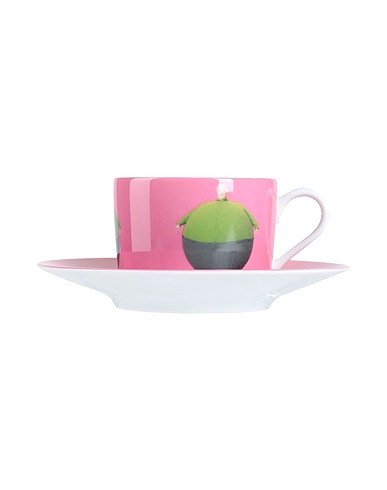 LIGNE BLANCHE Art object The Artist Who Swallowed the World - limoges porcelain tea cup Pink Porcelain