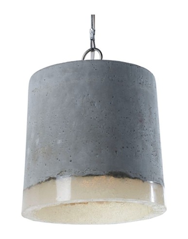 SERAX Κρεμαστό φωτιστικό Serax Concrete suspension lamp diam. 18.5 cm. Ανοιχτό γκρι Τσιμέντο