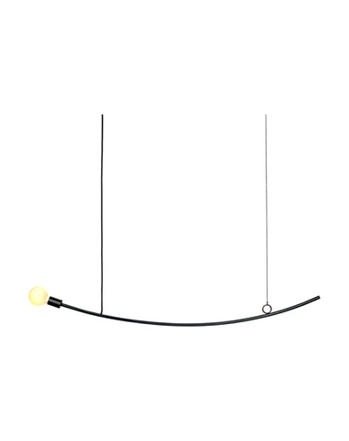 SERAX Κρεμαστό φωτιστικό Serax Accent & Cravache suspension lamp Accent curved Μαύρο Μέταλλο