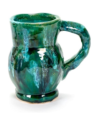 SERAX Glass or pitcher Serax Carnet De Voyages water jug h. 19 cm. Multicoloured Stoneware