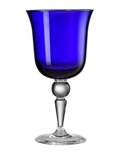 MARIO LUCA GIUSTI Glass or pitcher Mario Luca Giusti Saint Moritz water glass bicolour - Set 6 Blue Acrylic