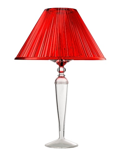 MARIO LUCA GIUSTI Επιτραπέζιο φωτιστικό Mario Luca Giusti Plissé Led portable LED table lamp Κόκκινο Ακρυλικό