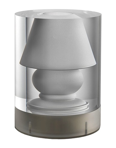 MARIO LUCA GIUSTI Επιτραπέζιο φωτιστικό Mario Luca Giusti Cilindro portable LED table lamp transparent Διαφανές Ακρυλικό