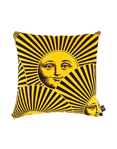 FORNASETTI Pillow or pillow case OUTDOOR CUSHION 40X40 CM SOLI A VENTAGLIO 
 Ocher 100% Acrylic