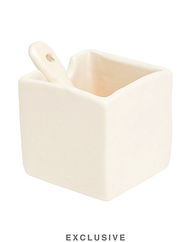 8 by COCO CAPITÁN Jar or container LOST SUGAR BOWL + SPOON Off white 100% Ceramic