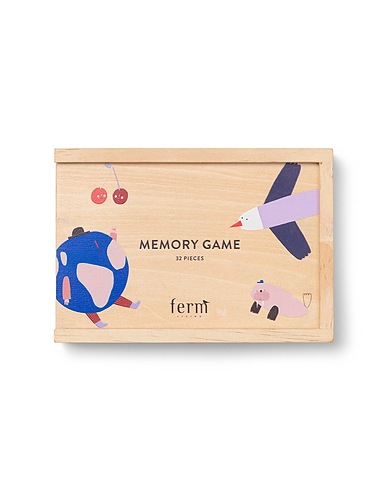 FERM LIVING Educational&construction toys CRITTER MEMORY GAME - MULTI Sand Pinewood, Plywood