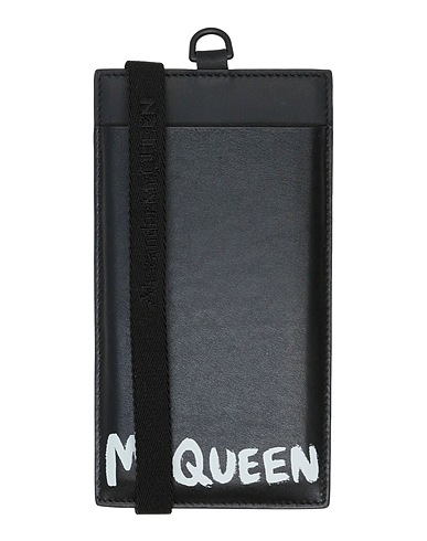 MCQUEEN Tech gadget  Black Soft Leather