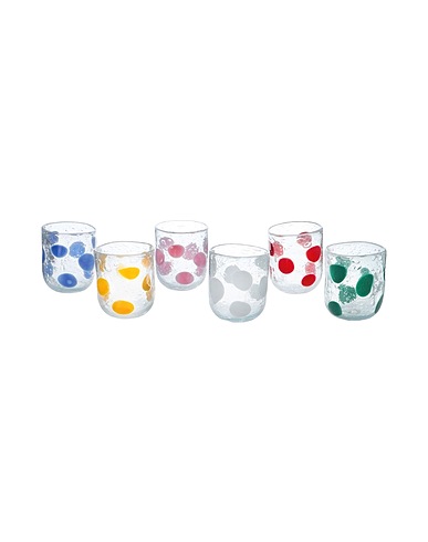 RIBES MURANO GLASSES Glas und Krug "CIRCUS SET OF 6
"
 Transparent 100% Muranoglas
