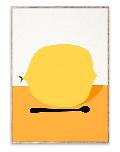PAPER COLLECTIVE Painting or print CITRON - 30X40
 Yellow 100% Acid-free 100% cotton paper