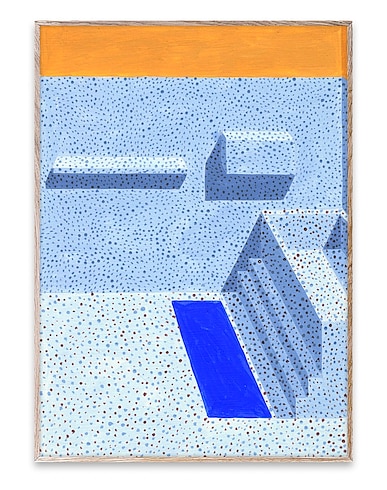 PAPER COLLECTIVE Painting or print BATHROOM STORIES 02 - 30X40
 Sky blue 100% Acid-free 100% cotton paper