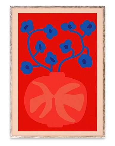 PAPER COLLECTIVE Painting or print THE RED VASE - 50X70 
 Red 100% Acid-free 100% cotton paper