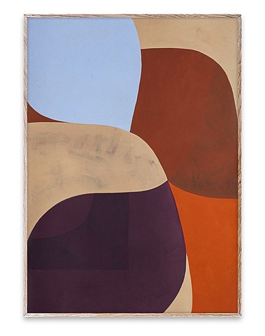 PAPER COLLECTIVE Painting or print PAINTED SHAPES 02 - 50X70
 Sand 100% Acid-free 100% cotton paper