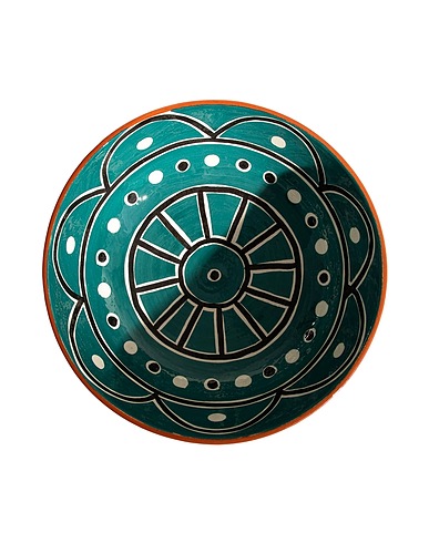BOUCHRA BOUDOUA Decorative plates DINA bowl
 Green 100% Terracotta