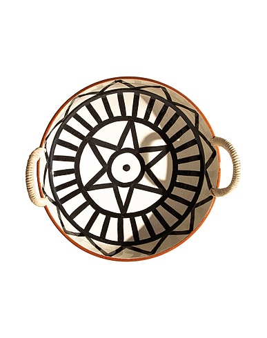 BOUCHRA BOUDOUA Piatti Decorativi IKKEN Fruit Plate
 Bianco Terracotta, Rattan