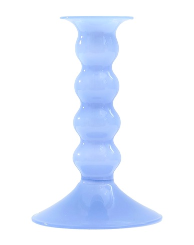 HAY Candelabro WAVY CANDLEHOLDER-MEDIUM
 Azul profundo 100% Vidrio de borosilicato