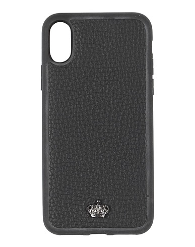 DOLCE&GABBANA Tech gadget  Black Leather, Rubber