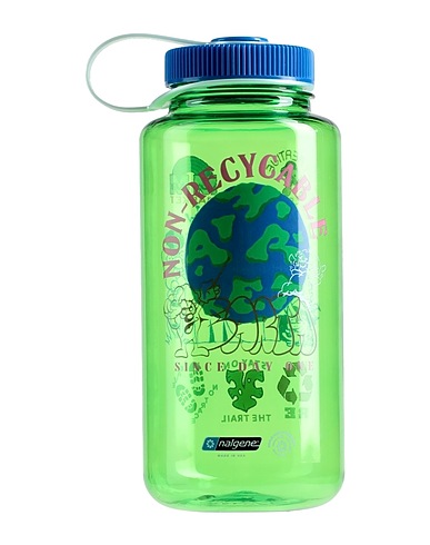 MARKET Sport accessories NATURE IS HOME WATER BOTTLE
 Green Plastic