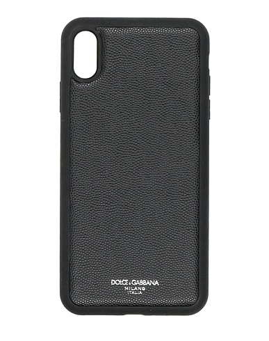 DOLCE&GABBANA Tech gadget  Black 50% Calfskin, 30% Polycarbonate, 20% Polyurethane