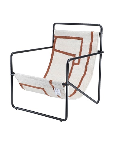 FERM LIVING Stuhl und Sitzbank DESERT KIDS CHAIR Cremeweiß Stahl, Recyceltes PET