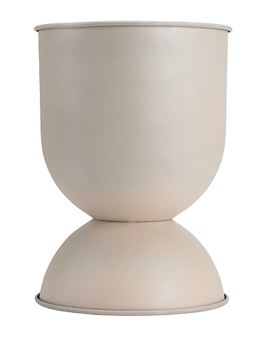 FERM LIVING Vase or planter HOURGLASS POT - SMALL Beige Iron