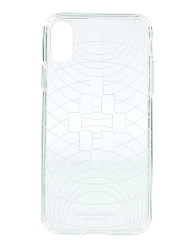 MARCELO BURLON Phone covers e sleeves Nero Plastica