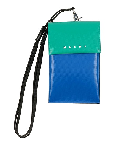 MARNI Phone covers e sleeves Blu 100% Poliestere, Lega di metalli