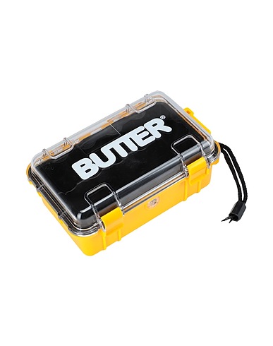 BUTTER GOODS Jar or container Logo Plastic Case
 Yellow Plastic