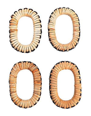 FERM LIVING Table accessory WEAVE NAPKIN RINGS - SET OF 4 
 Rattan