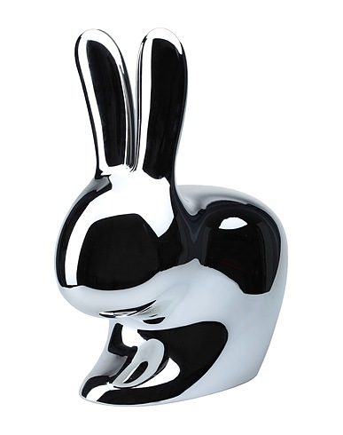 QEEBOO Chair or bench RABBIT CHAIR BABY SILVER
 Silver 100% Polyethylene