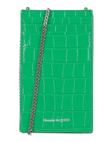 MCQUEEN Tech gadget  Green Leather