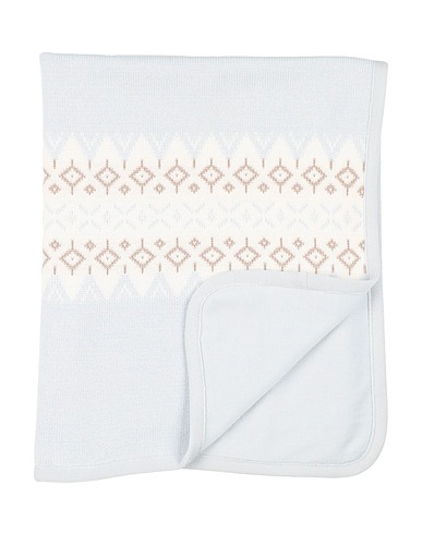 LITTLE BEAR Kinderdecke Himmelblau 100% Schurwolle