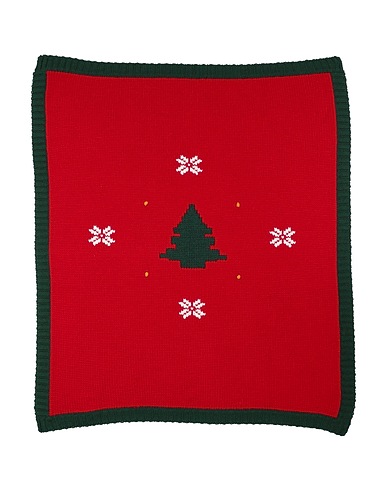 LA STUPENDERIA Baby blanket Red 100% Wool
